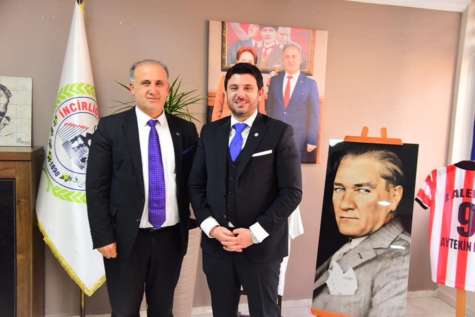 Milletvekili aday adayı Mehmet Can Yavuz'dan İncirliova Belediye Başkanı Kaya'ya ziyaret