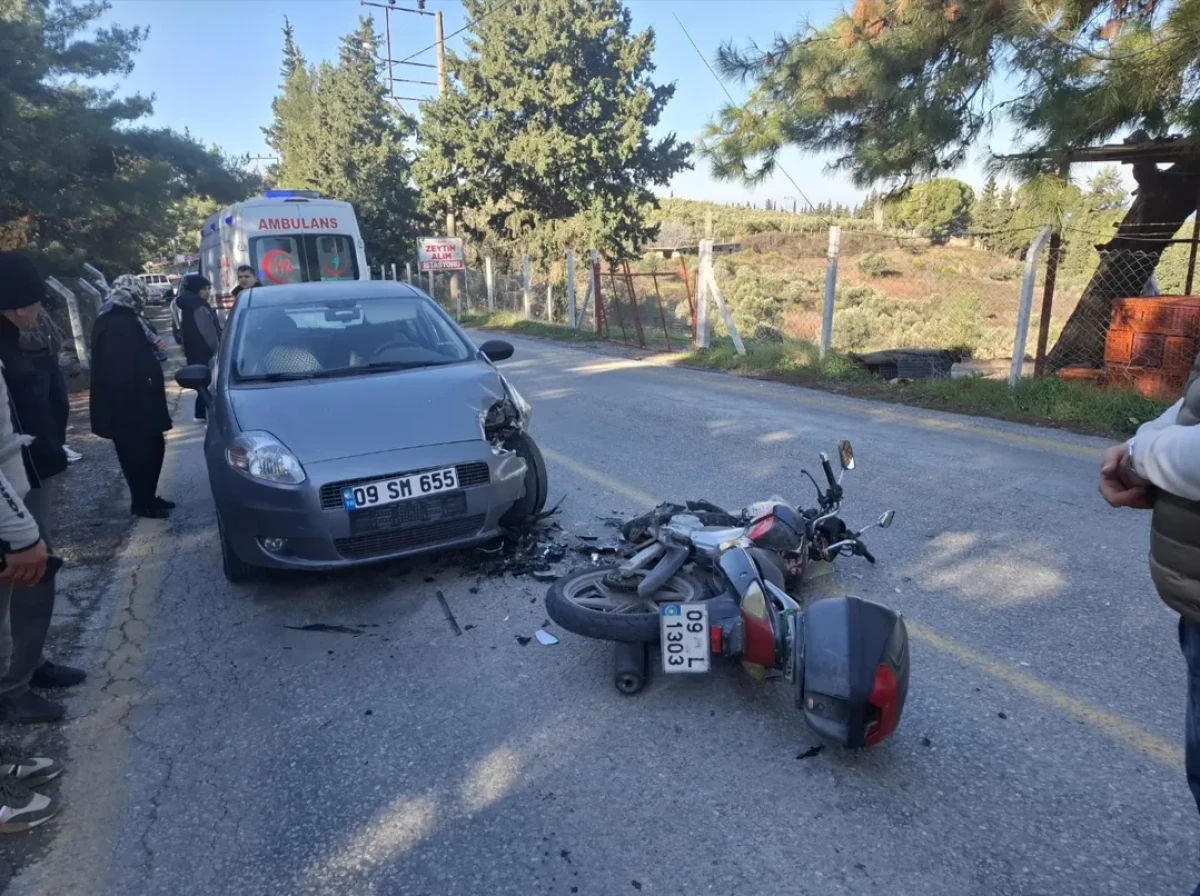 S&Ouml;KE- AĞA&Ccedil;LI YOLUNDA KAZA 1 YARALI 