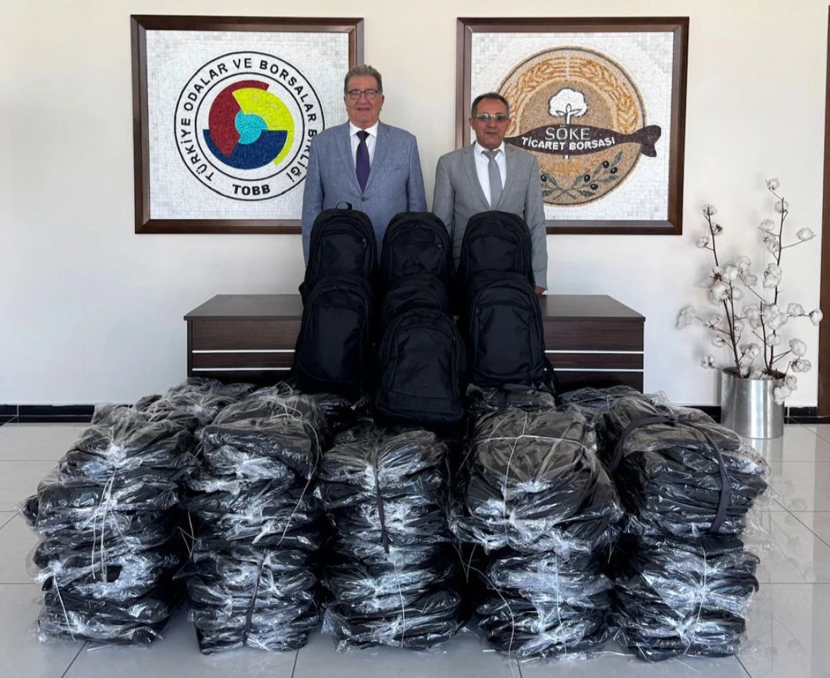 SÖKE TİCARET BORSASI’NDAN 600 ÖĞRENCİYE ÇANTA DESTEĞİ