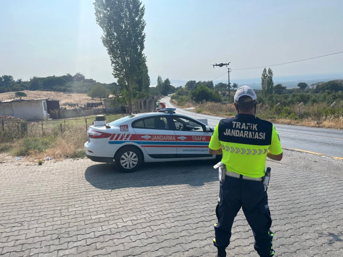 SÖKE'DE HAVA DESTEKLİ TRAFİK DENETİMİ