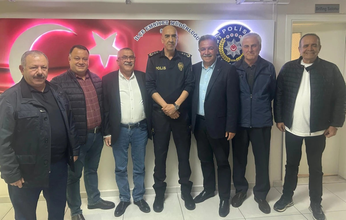 YÖRÜK VE YÖNETİMİNDEN EMNİYET MÜDÜRLERİNE ZİYARET! 